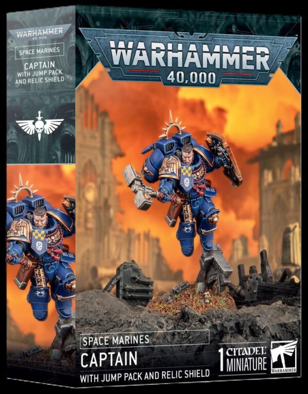 Space Marine: Captain With Jump Pack And Relic Shield